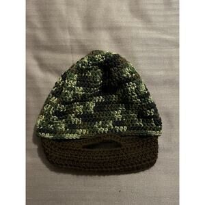 Duck Dynasty Camo Knit winter hat beanie With Beard